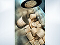 Collection solution for finished chip briquettes