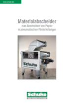 Produktbroschüre Materialabscheider und Separatoren von Schuko