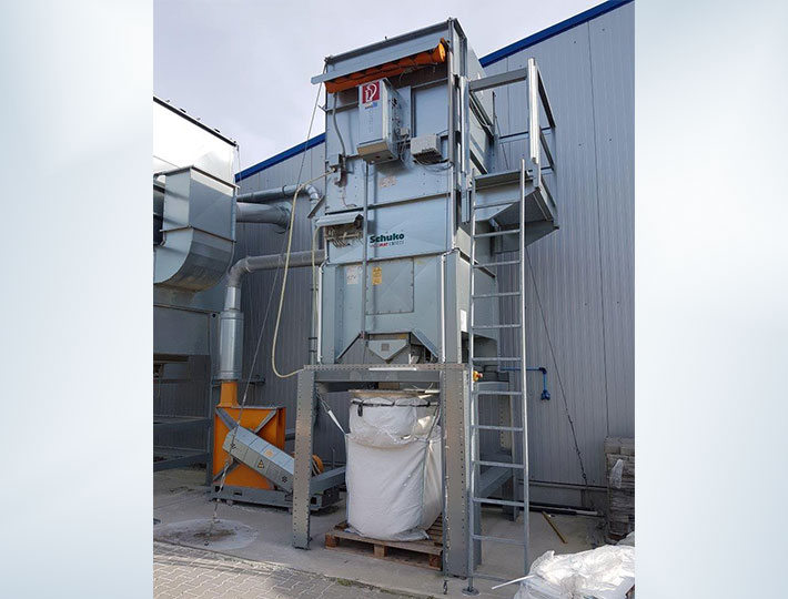 BigBag disposal solution for a Vacomat dust extractor